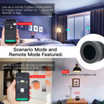 LinkMejor Tuya ZigBe Smart Knob Switch Wireless Scene Button Controller Battery Powered Automation Scenario Smart Life App