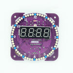 LinkMejor® DIY DS1302 Light Control Rotation LED Electronic Clock Kit Music Alarm Clock With Housing Description Download Instruction