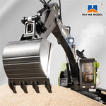 HuiNa Toys 1661 RTR 1/18 2.4G 13CH RC Excavator Alloy Bucket Engineering LED Light Spray 680° Rotation Remote Control Vehicles Models