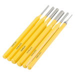 6PCS Roll Pin Punch Set Fast Pin Removal Drive Pins In or Out 1/8 3/16 1/4 5/16 5/32 1/16 Inch for Hunting Woodworking Pistol