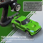 LinkMejor 4301 RTR 1/43 2.4G 4WD AMG GTR Drift RC Car Built In Gyro Alloy Body Shell LED Light On-Road Full Proportional Desktop Remote Control Racing Vehicles Models Toys