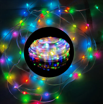 LinkMejor 10m 100LED Smart LED String Lights Music Sync APP/Remote Control IP65 Waterproof for Christmas Tree Decor Holiday Decoration