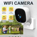 K14 WiFi Window Security Camera 1080P Full HD Wide-Angle Lens Full-Color Night Vision Motion Two-Way Audio 24/7 Runtime Remote Monitor Smart Surveillance Camera for Home Office