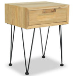 Bedside Cabinet 15.7"x11.8"x19.7" Solid Teak