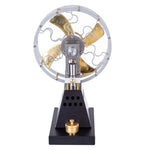 LinkMejor YH003 Vintage 4-Blades Heat Powered Thermal Stove Fan Stirling Engine Model Physics Science Discovery Experiment Gift Collection Toys