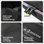 LinkMejor Waterproof Bicycle Frame Bag Expandable Storage Lightweight 0.2kg Reflective Safety Bike Top Tube Pouch Cycling Accessories