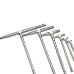 6PCS Telescopic Precision Gauge Set 8-150 mm Internal T Bore Hole Gauge Set Plated Square Head Telescopic Gauge Micrometer Measuring Tools