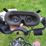 LinkMejor FPV Headset Faceplate Mask Makeup Cotton Pad Anti Light Leak Padding Lens Cover For DJI Goggles 2