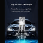P5 1Pair Car LED Headlight Bulbs H1/H3/H4/H7/H11/H13/9005/9006/9007/PS24/P26 60W 3000LM IP67 Waterproof Automotive Headlights High Brightness Bulb