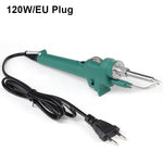 80W 120W Soldering Iron Kit Ceramic Heating Element Adjustable 500/550°C Manual Solder Feed 110/220V EU US Plug Options