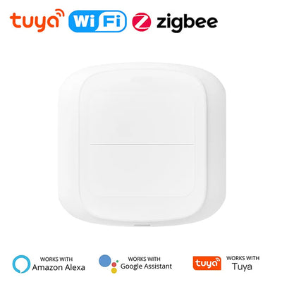Tuya Smart WiFi/Zigbee Switch Push Button Switch 2Gang 6 Scene Wireless Smart Home Remote Controller Automation Scenario Switch