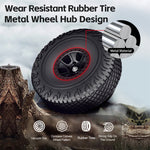 LinkMejor 184023 RTR 1/18 2.4G 4WD RC Car Rock Crawler Off-Road Climbing Truck Full Proportional Remote Control LED Light Portal Axle Mechanical Gear Shifting Two Speed Metal Wheel Hub Vehicles Models Toys