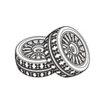 LinkMejor 7304 RC Car Original Parts Wheel Tire P73300A P73300B2