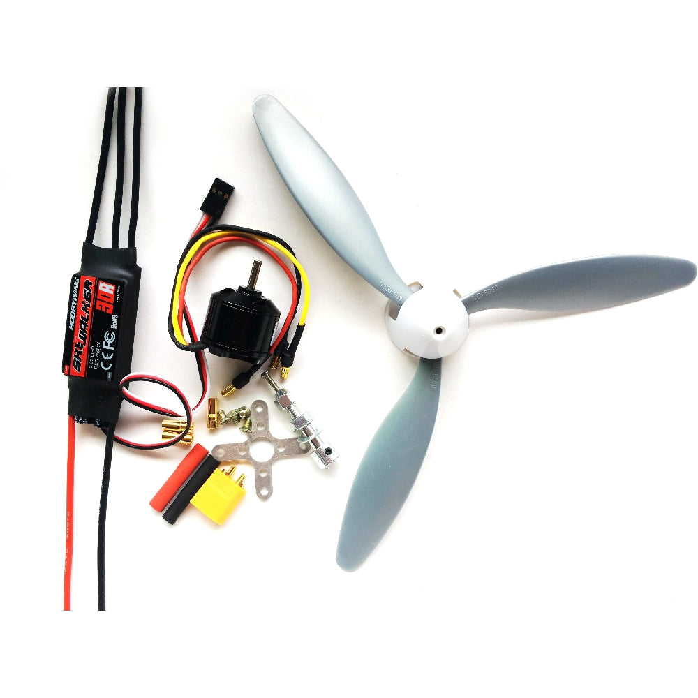 Hobbywing Skywalker 30A V2 ESC+1400KV 2212 Motor+3 Blade 8060 Propeller Power Combo RC Airplane DIY Set