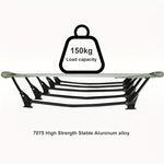 Xmund Outdoor Folding Bed, Portable Tent Bed, Designed with Side Pockets for Small Items, Outdoor Hiking Backpacking Travel Survival Gear For Adults