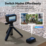 LinkMejor T13 Wireless Bluetooth Remote Control 1.4 Inch HD Color LCD Display 5 Levels Brightness Adjustment 60m Long Range One-Click On/Off Waterproof Long Battery for GoPro Hero 13 12 11 10 9 8 Max Action Camera