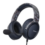 LinkMejor BG02 Gaming Headset Wired Headphones with Microphone Titanium 50mm Drivers 3.5mm Wired Connection Headphones
