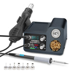LinkMejor S810 S812 Two In One Soldering Station Dual Screen 700W Hot Air Gun Adjustable Temperature Rapid Heating Quiet Operation Brushless Airflow Low Noise Soldering And Desoldering Tool