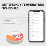 LinkMejor Tuya Smart Home WiFi Knob Thermostat for Electric Heating LCD Display Mobile Phone APP Control Touch Screen Remote Controller Via Alexa Google Assistant