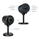 Smart Wireless Camera C1 WiFi IP Camera 1080p IR Night Vision AI Motion Detection Wide Angle View Dual Storage Security Camera