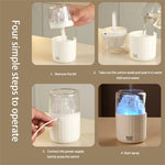 Tevorex 300ML Mini Air Humidifier USB Electric Aroma Diffuser Essential Oil Purifier Aromatherapy Mist Maker Lights For Car Home Bedroom