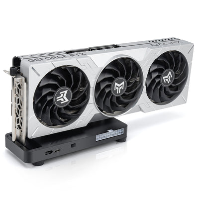 LinkMejor RDS003 External Graphics Card Dock Thunderbolt4 USB4 40Gbps PCIe 4.0x16 AMD NVIDIA GPU Compatibility Windows Linux Type-C Portable Aluminum Alloy Gaming AI eGPU Enclosure