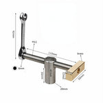 LinkMejor Woodworking Desktop Quick Acting Hold Down Clamp Desktop Clip Fast Fixed Clip Toohr for Woodworking Benches 19/20MM Hole Tool