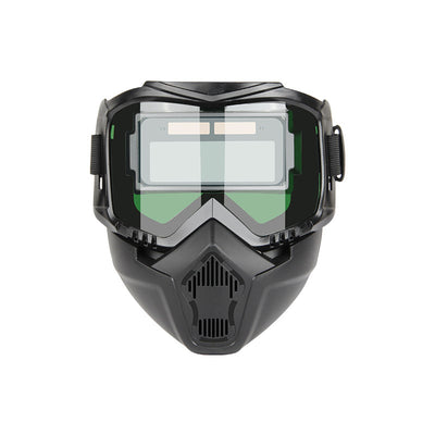 Automatic Variable Light Full Face Welding Helmet Helmet Welding MASK Welder High Definition Lens 0.01ms Light Adjustment Detachable Design with 10pcs Protection Glasses lenses