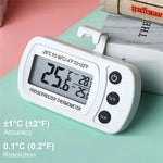 Fridge Thermometer With Hook Anti-Humidity Refrigerator Freezer Electric C/F Conversion LCD Display Digital -20°C to 50°C Temperature Monitor