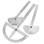 180 Degree Protractor Metal Angle Finder Goniometer Angle Ruler Stainless Steel Woodworking Tools Rotary Measuring Ruler