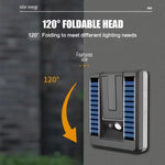 Elfeland Foldable Solar Wall Light with 32 LEDs, Motion Sensor, 3 Lighting Modes & 120° Adjustable Design, Waterproof Outdoor Light for Garden & Yard