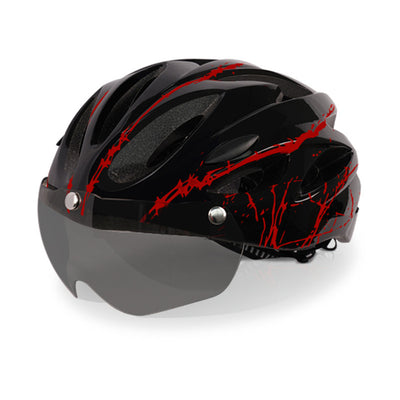 LinkMejor 53-63CM Bike Helmet with Magnetic Visor Men Women Lightweight Breathable Protective Helmet for MTB Cycling