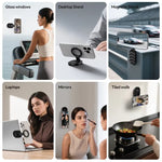 LinkMejor MA39 MagLock Suction Cup Phone Suction Mount Magnetic Stand Desktop Stand for Smartphone Glass Windows Mirrors Laptops