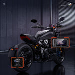 LinkMejor Motorcycle Driving Recorder Front Rear Dual Lens DVR BSD Warning Function Waterproof Lens HD Wide Angle GPS Track M600