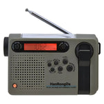 HanRongDa HRD-900 Emergency Radio AM FM SW Solar Hand Crank NOAA Weather Alert 2000mAh Power Bank Flashlight SOS Alarm Portable Survival Gear for Outdoor Camping Emergency Preparedness