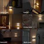 LinkMejor Induction Night Light Wireless USB Charging Human Body Induction Wall Light Bedroom Corridor Cabinet Bathroom Night Light