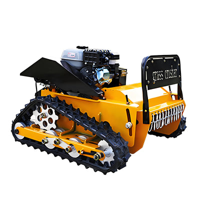 【Home Delivery】HT-520 Remote Control Lawn Mower 225cc Gasoline Engine 520mm Cutting Width Adjustable Height Self-Charging Wide Tracks Maneuverable on Slopes