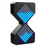LinkMejor Matrix Electronic Hourglass Rechargeable USB Timer Adjustable Brightness Desk Clock 1-30 Minutes ABS Material Modern Design with Gravity Sensor