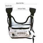 Men's Tactical Chest Bag Outdoor Gym Vest Reflective Safety Waterproof Cycling Pack Multi-function Male Phone Case Casual Sports Bag