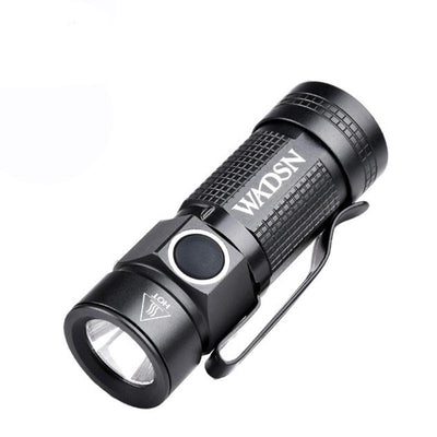 LinkMejor 400LM Tactical Flashlight Strobe Uitra-Light 22g Survival Safety Lamp With Hat Clip Power by 16340 Battery Camping Hunting Miniature Torch