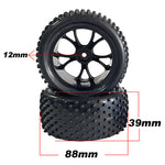 2PCS VRX Racing RH1007B RC Car Front or Rear Original Wheel Tires