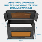 [US Direct]Refurbished ATOMSTACK Maker FB2 Laser Engraver Fireproof Enclosure 760x740x420mm Large Capacity 7500RPM Smoke Purifier Portable Fire-Resistant Safety Box for Ortur NEJE xtool Compatibility