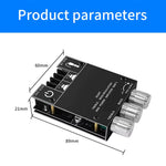 ZK-502MT bluetooth 5.0 Amplifier Board 2x50W High Power Stereo Audio Module Bass Treble Control Dual Channel AUX Input Portable HiFi Sound System for Speakers