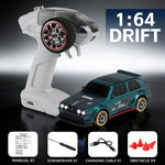 LinkMejor FQD61 FQD62 1/64 4WD Drift RC Car W/ Gyroscope Magnetic Charging Full Scale Remote Control Vehicle Model RTR