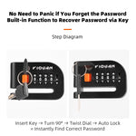 LinkMejor Motorcycle Password Disc Lock Bike High Security Anti-Theft Padlock Waterproof Alloy Bicycle Brake Rotor Lock