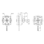 6PCS Racerstar BR2304 1850KV 2-3S Brushless Motor For RC Airplane Model