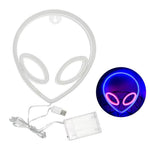 LinkMejor Halloween Neon Signs Atmosphere Lamp IP42 Waterproof 22x19.5cm Blue Pink Yellow Decor for Home Office Shop