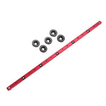 Red 300-880mm Aluminum Alloy Rail Miter Bar Slider Sliding Bar Table Saw Gauge Rod Miter Gauge for T-slot T-track Miter Track Jig Fixture Slot Router Table Woodworking Tool