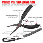 LinkMejor Fishing Line Cutter Pliers Stainless Steel Multifunctional Fishing Line Clamp Tools for Outdoor Saltwater Freshwater Fishing