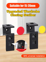 4PCS 15-20mm Wardrobe Closing Board Clip Carpentry Closing Fixed Clamp Tool Wood Marking Fixture